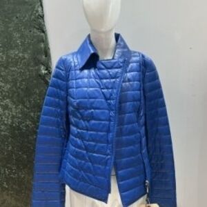 Ottimo Leather Women's Blue Puffer Jacket
